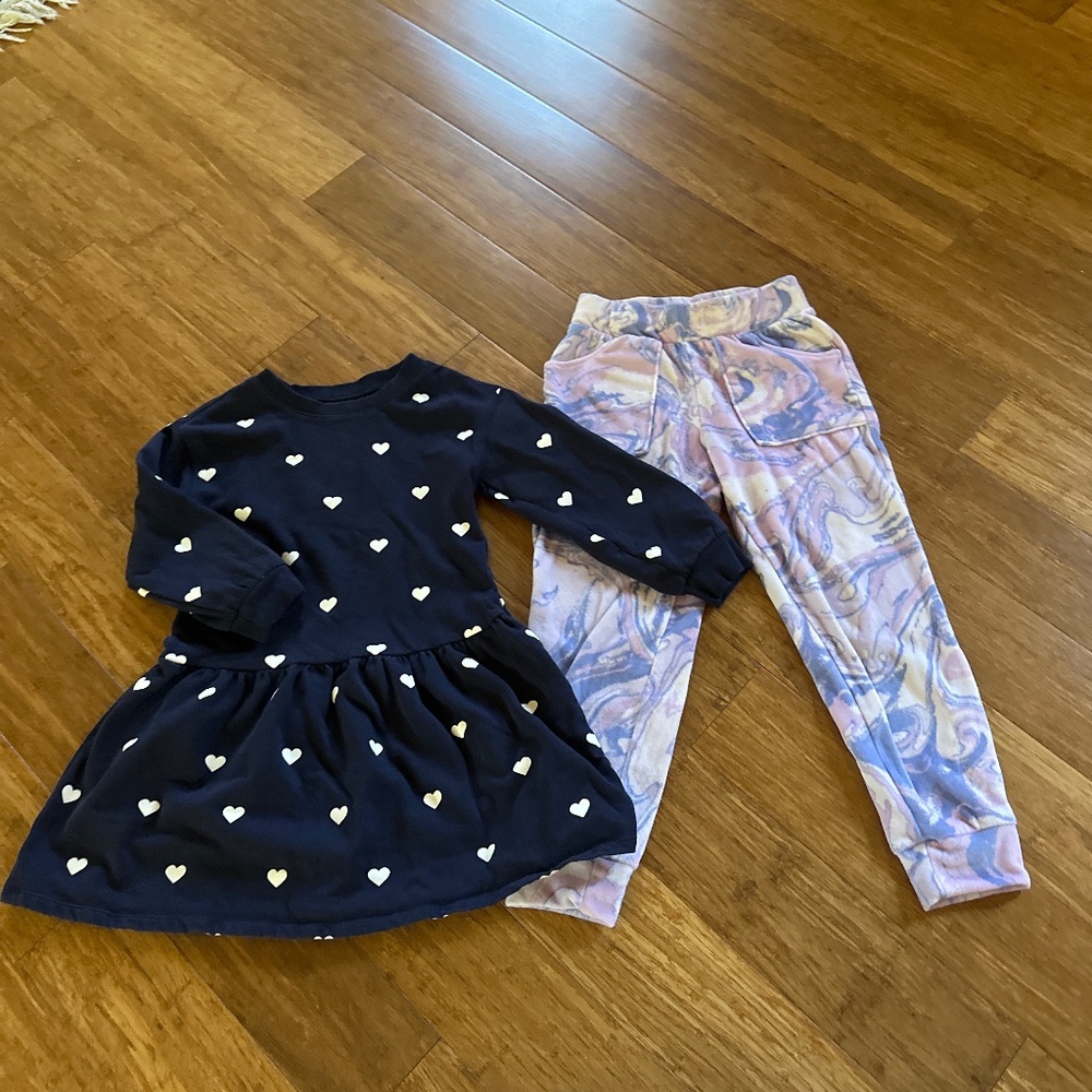 Bundle girls Dress and pants